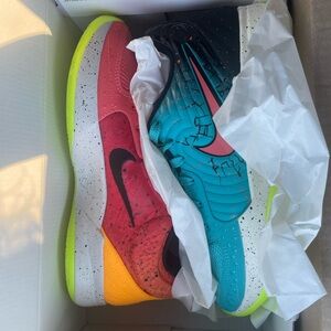 Nike Red and Blue Athletic Shoes